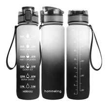 Afbeelding in Gallery-weergave laden, Motivatie waterfles met geschenkdoos | BPA-vrij | 1 liter
